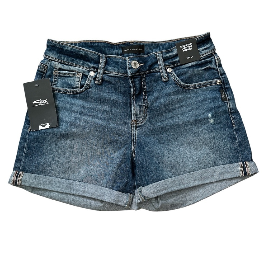 Silver Jeans Suki Short Curvy Fit Mid Rise, size 27